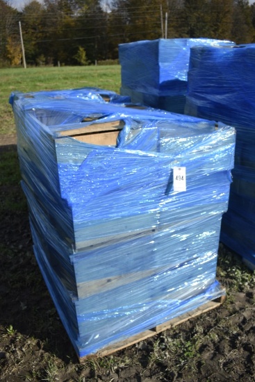 Pallet of large quanity of wooden crates