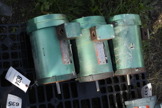 3 Reliance 1.5 hp electric motors