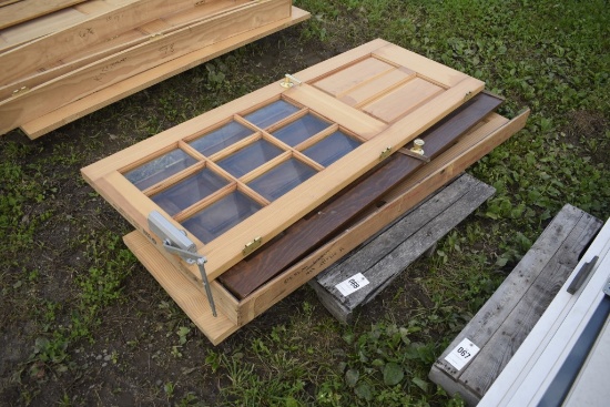 3 wooden doors