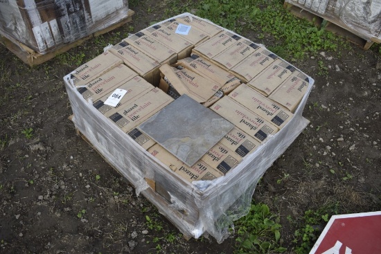 Pallet  22 boxes of glazed porcelin tile,  12" x 12"