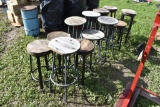 12 Metal Stools