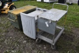 2 Rolling Carts And A Job Box On Wheels