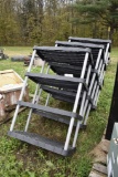 Four, Four Tier Plastic Shelves