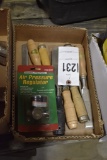 Box of Wood Chisels and Air Regulator