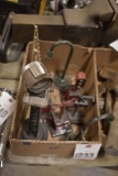Box of Vintage Model Train Signals and Gates
