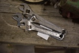 Group of Metric and SAE Crescent Wrenches