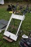 4 Wheel Metal Barrel Cart with Aluminum Adapter Piece