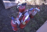 Six Fire Extinguishers