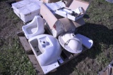 Two Sinks, A Urinal And Box Of Chaulking Guns