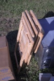 Four Foldable Wooden Tables
