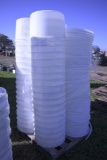 Pallet Of 57 Plastic Pails With Lids