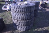 4 Goodyear 11.00R20 on 10 Lug Rims