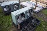 Carrier heater/cooler with two fans