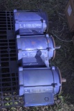 3 GE 3 hp electric motors