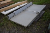 Two metal doors with framing pieces