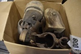 Box of Wooden Pulleys