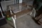 Wooden and Metal Porch Glider