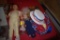 Group of Dolls with Plastic grapes and costume