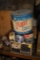 Box of Old Tins Including a Prize Potato Chips tin
