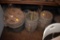 2 kegs with 2 fruit baskets and lids