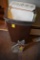 Kitty Doorstop and Garbage can