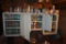 Large Group of Misc Jars in Cabinet
