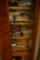 Closet of Towels lines adult diapers and electric heater