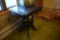 Wooden Table with Glass over on top