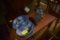 Two McCoy Dishes with Metal Figurine and Japanese scope