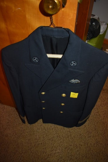 3 US adult Naval Coats and One Smaller Naval Pullover that looks like lit could be a child's