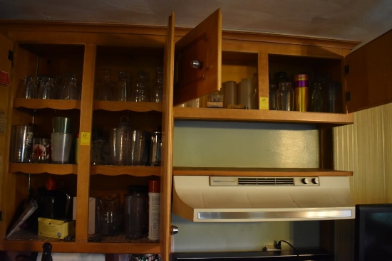 2 Cupboards of Drinking and Drink Mixing Glasses