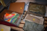 Nice Afghan Quilt with Group of linens and table clothes