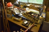 Work Bench with Group of misc items including tester