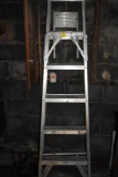 6 Step Aluminum Ladder with Fishing Net