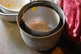 3 Galvanized Pails