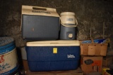 Igloo Cooler with Playmate Lunch Cooler and Coleman Drink Cooler