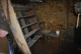 Old shelf with 2 Old Chairs