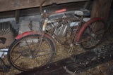 antique Schwinn Bike and AMC Partial Bike