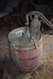 Rain Catching Barrel with Empire King Hand Pump