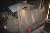 Large Group of misc metal and pieces in corner of barn