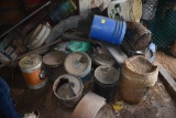 Two Cabinets and large group of Misc Barrels