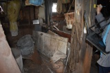 Large Group of Misc Items on left side of grain barn