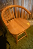 Swivel Wooden Chair