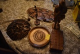 Large Group of Vintage Wooden Items from different parts of the world