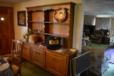 Oak Dining Room Cabinet with 3 Tier Shelf