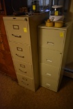 Two 4 Drawer Filing Cabinets