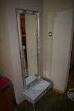 Parlor Mirror and Stool with marble top