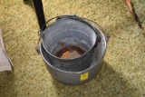 Metal Pail and Metal Pot both with handles