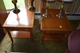 Pair of Oak End Tables