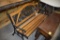 Metal and Wooden bench